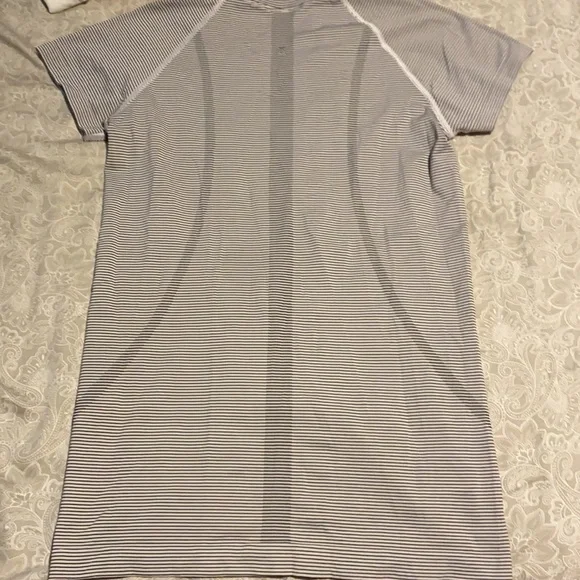 Black and white striped lululemon top - Picture 2 of 2